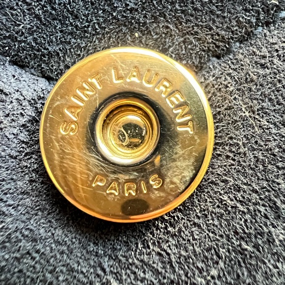 NWT Authentic YSL Yves Saint Laurent Toy LouLou Suede Navy - Picture 9 of 16